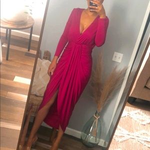 Fuschia Midi dress